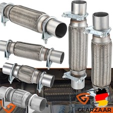 Flexibles Auspuff Rohr Ø45 Ø50 Ø55 mm x 200 / 100 / 150 mm Auspuffrohr Edelstahl