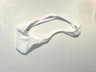 Men's Size L (USA-M) Sheer See Through T-Back Thong - White - Waffled Fabric — photo 7