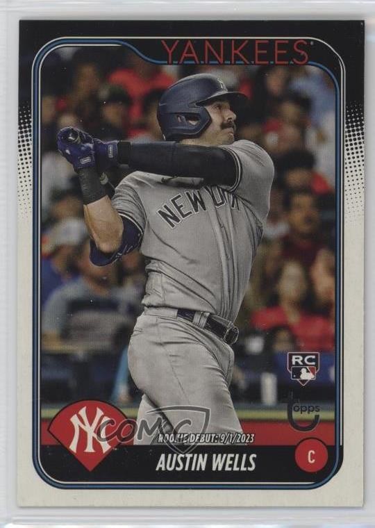 2024 Topps Update Debut Vintage Stock 34/99 Austin Wells #US325 Rookie RC 1t5
