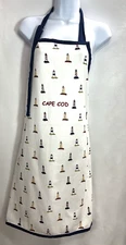 Cape Cod Lighthouse Apron Nice No Tags