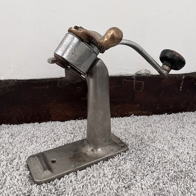 Vtg Westco Commercial Can Opener Heavy Duty USA Brass Lever kitchen Counter Top