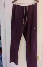Figs Men's Size L Scrub Pants Red Maroon Technical Collection