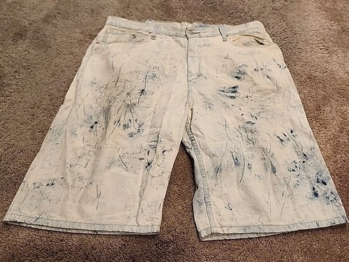 Levi's 569 Acid Washed Jeansshorts Gr. 38 Streetwear Hip Hop Festival Skater - Bild 1 von 6