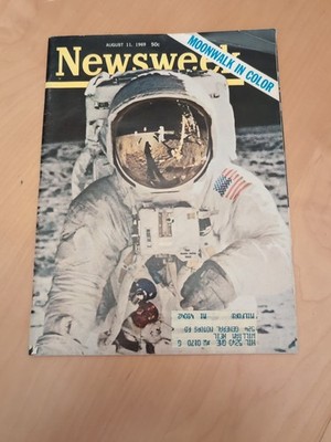 Newsweek August 11 1969 Moonwalk in Color Vintage Magazine Space Vietnam 