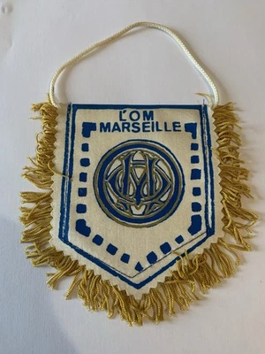 OM Olympique de Marseille rare fanion football pennant - Photo 1/2