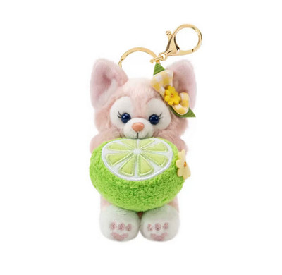 Genuine 2026 HongKong Disney Summer Lemon Series LinaBell Sitting Plush Keychain