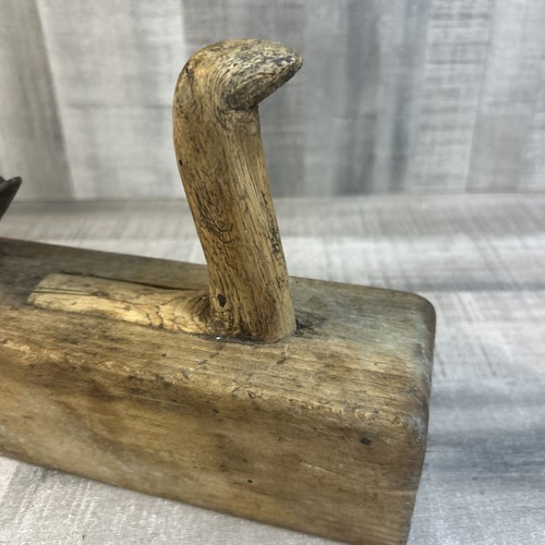 Antico AEREO Blocco Legno 16” Fatto a Mano Legno Funzionante - Foto 2 di 8