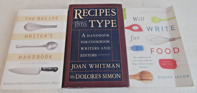 Food Recipe Writing Books Lot Of 3 Book Bundle