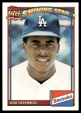 1991 Topps Bazooka Shining Stars Jose Offerman #6 Los Angeles Dodgers