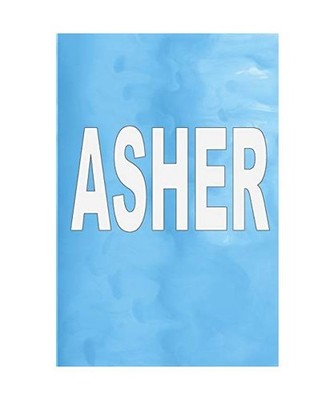 Asher: 100 Pages 6'' X 9'' Personalized Name on Journal Notebook, Rwg