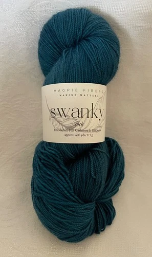 Magpie Fibers SWANKY Sock - NIGHTRAIN - Merino/Cashmere/Nylon - Mult available - product listing photo