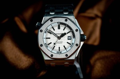 Audemars Piguet Royal Oak Offshore Diver 42mm White AP 15710ST.OO.A002CA.02