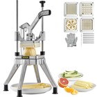 Commercial Vegetable Cutter Potato Chopper French Fry Cutter w/ 4 Type Blades