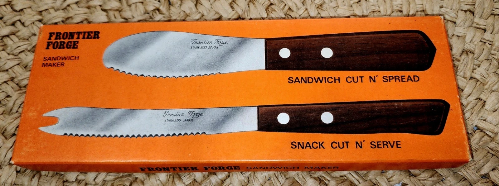 Frontier Forge Sandwich Maker Cut N' Spread Snack Cut N' Serve NEW In Box Vtg