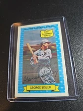 1970 ROLD GOLD PRETZELS GEORGE SISLER #5 ALL TIME GREATS 9-19