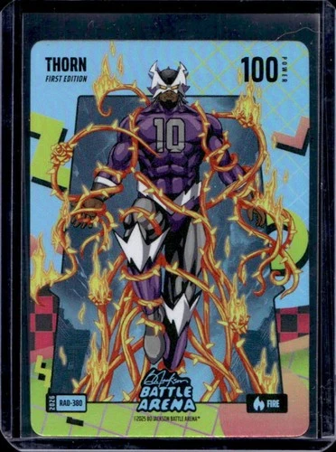 2026 Bo Jackson Battle Arena DeMarr Derozen Thorn Rad Foil Fire #RAD-380