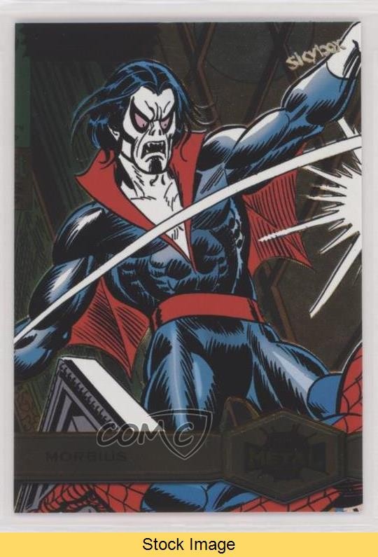 2022 Upper Deck Marvel Metal Universe Spider-Man Gold Light FX Morbius READ 09q5
