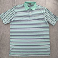 Peter Millar Shirt Adult Large Blue Polo TPC The Players Summer Comfort Mens L