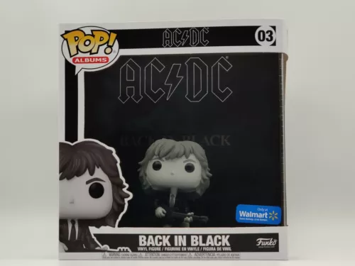 Funko POP! Albums #03 AC/DC Back in Black w Angus Young Walmart Exclusive MINT!