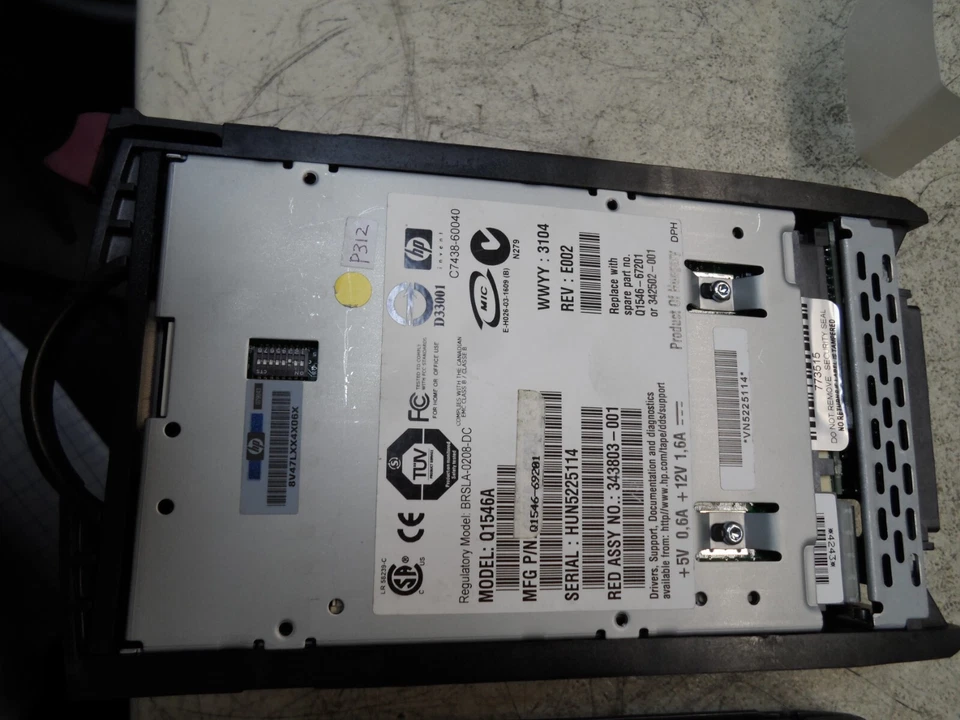 HP HPe Compaq DDS4 DAT40 Q1546-60001 342502-001 Q1546a   HotPlug tape Drive - Image 2 of 3
