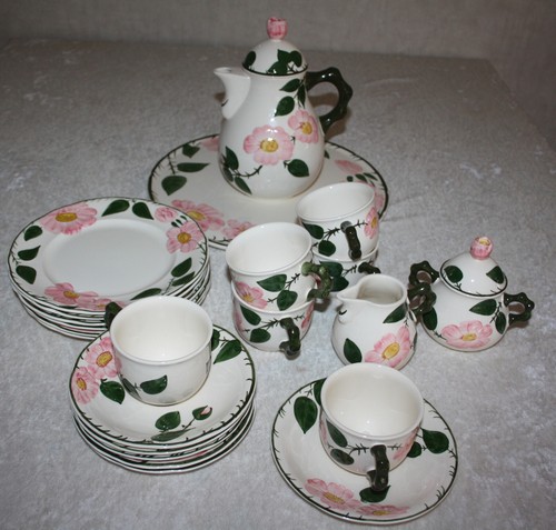 Villeroy & Boch Wildrose 6 Pers. Kaffee Service Kanne Tortenplatte - gut erh. - Bild 13 von 13