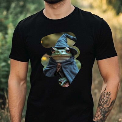 Mens Cat Butterfly Print Cotton T-Shirt Size XS to 5XL