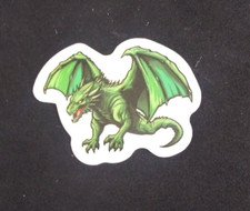 Magical Fantasy Dragon Sticker 1.25" x 1.5" O 