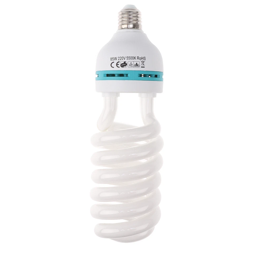 85W 220V 5500K E27 Energy Saving CFL Light Daylight Spiral Bulb Photography Lamp - Image 3 of 4