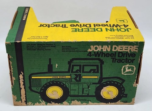 John Deere 8640 4wd Tractor In Yellow Top Box By Ertl 1/16 Scale - Picture 15 of 19