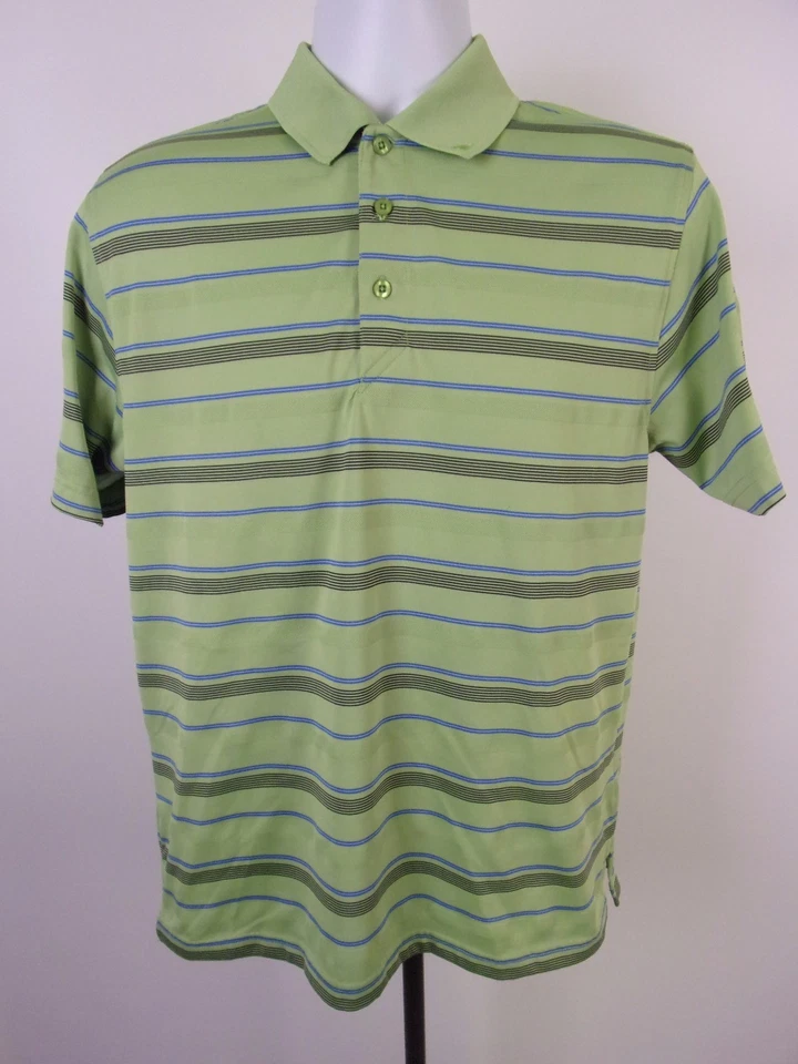 Camisa Polo Ahead Extreme Talla S Pequeña Verde Rayas Manga Corta Foto 2 de 4
