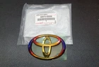 TOYOTA 10cm X 7cm TITANIUM Gold COLOR LOGO EMBLEM BADGE FOR REAR TOYOTA