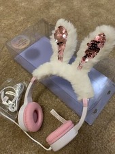 Easter Bunny Furry Ear Headphones