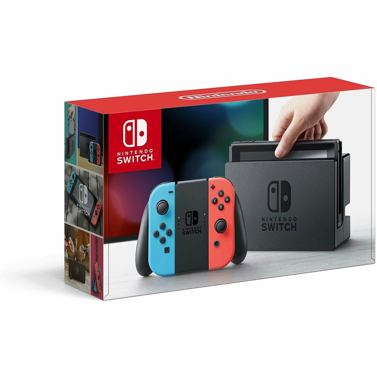 Nintendo Switch Console With Neon Red and Blue Joy Con New Sealed