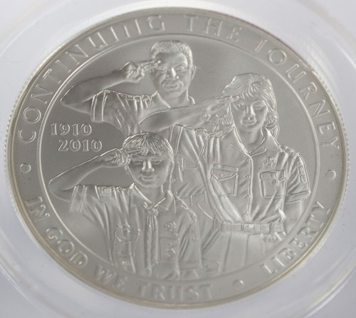 2010-P Boy Scouts of America Centennial Commemorative PR70 DCAM MS70 ANACS FDOI - Picture 11 of 15