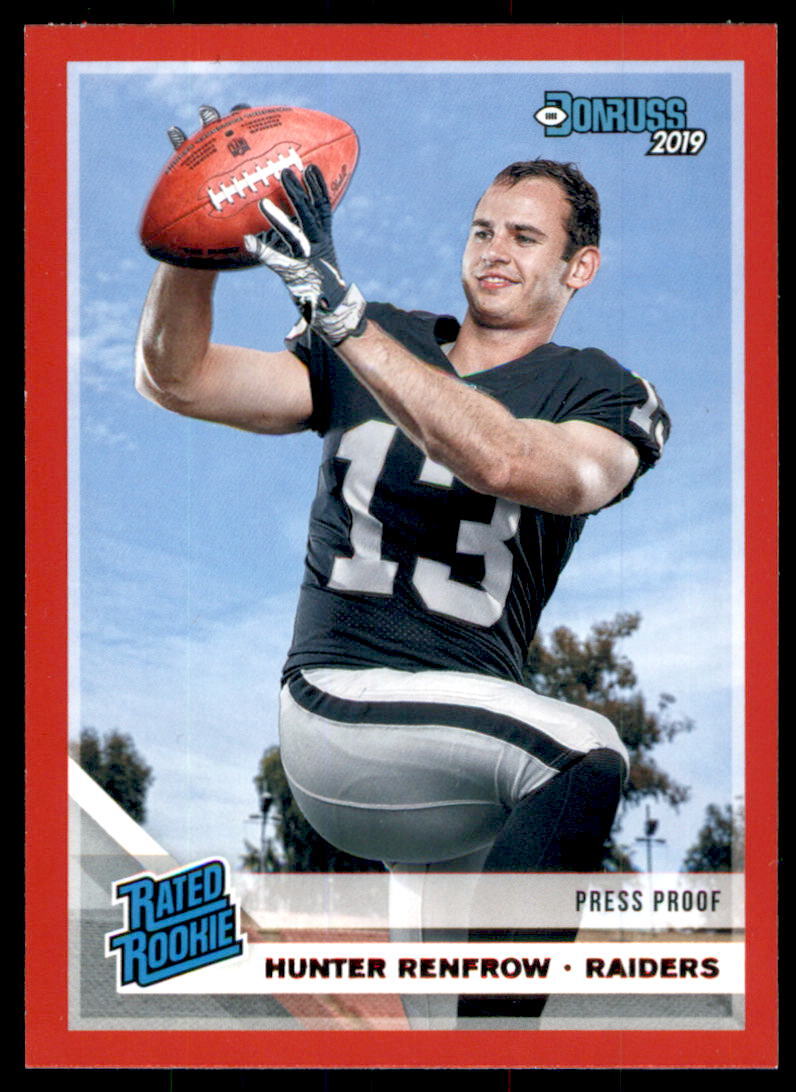 2019 Donruss Press Proof Red Hunter Renfrow Oakland Raiders #340