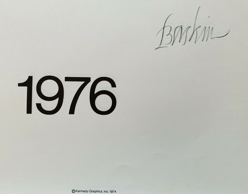 Leonard Baskin 1976 Art Series Original Poster Montreal 42" x 25" Lithograph - Picture 2 of 5