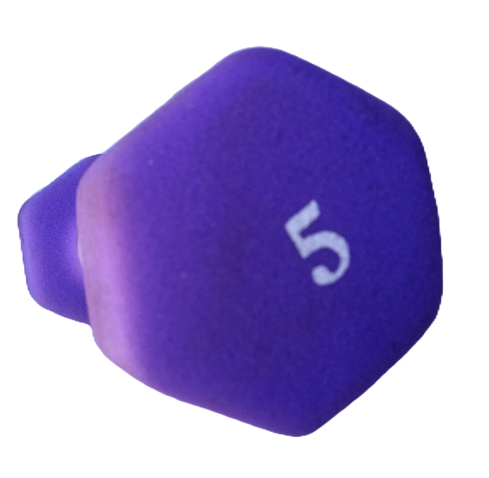 Dumbbell LOT OF 4 CAP 5-lb + 2-lb (3) Dumbbells Strength-Training Workout Weight - Image 2 of 4