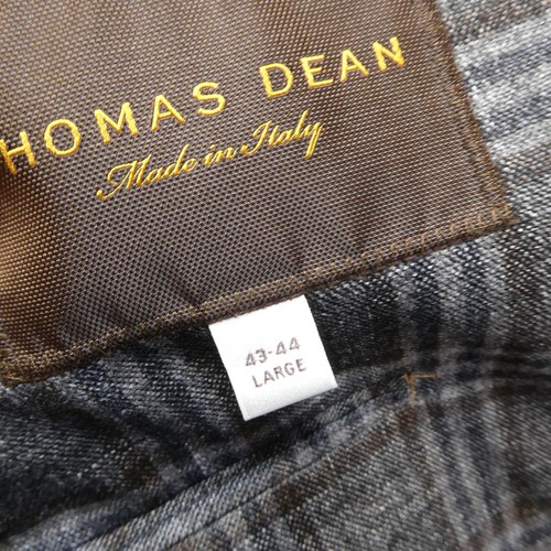 Thomas Dean Loro Piana Blazer Size 43-44 (Large) Gray Wool Silk Cashmere Linen - Picture 5 of 11