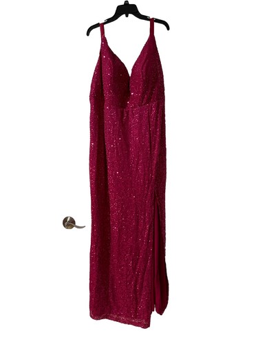 Women’s Amore Bella Dress Size 3X Fushia Pink Sequin