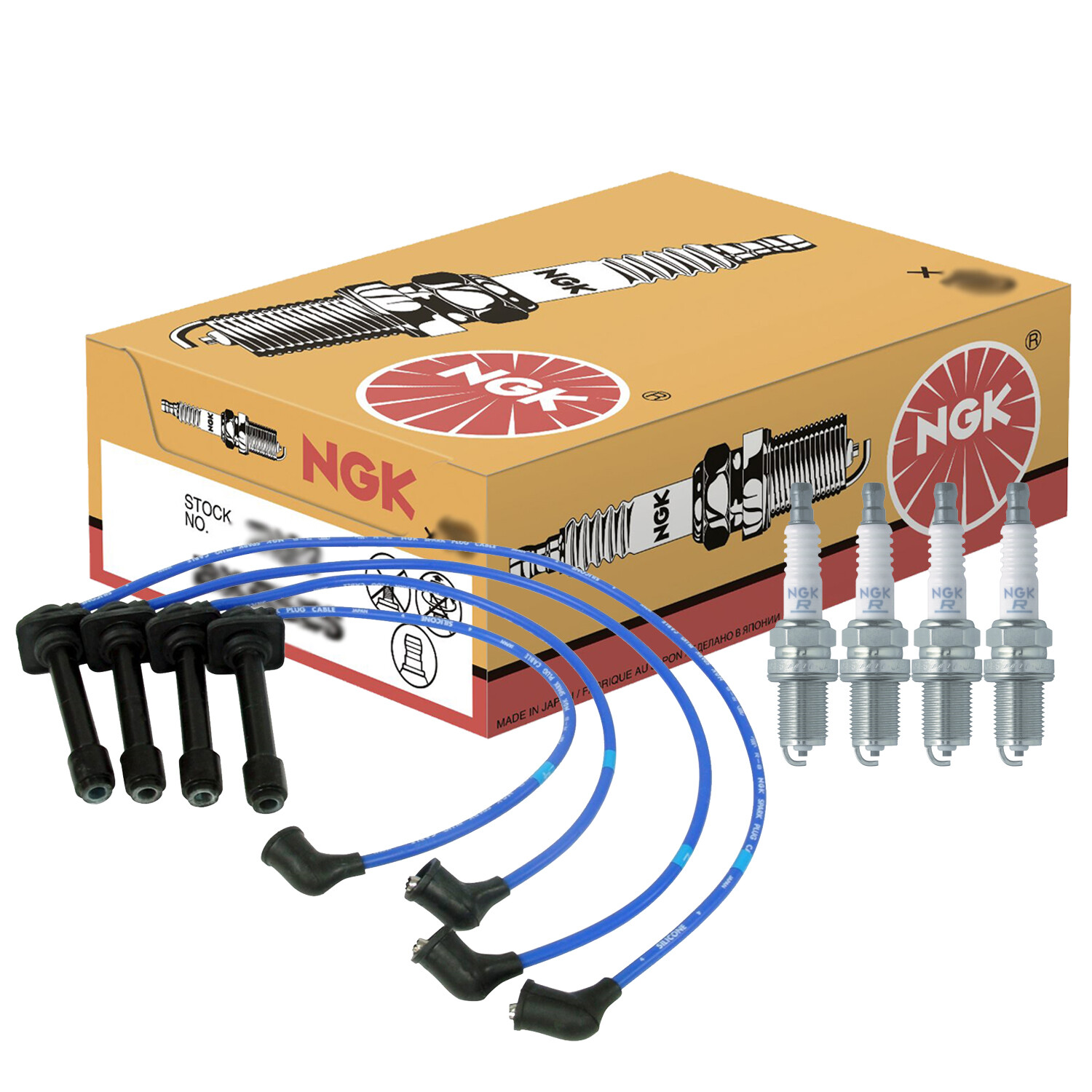 NGK Wire  4 Standard Spark Plugs Kit For Ford Probe 2.0 L4 Naturally Asp