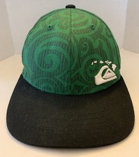 Quiksilver Kids Embroidered Mountain Wave Pattern Flex Fit Cap Hat