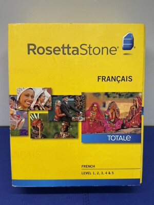 NEW Rosetta Stone French Francais Level 1-5 SEALED Windows Mac