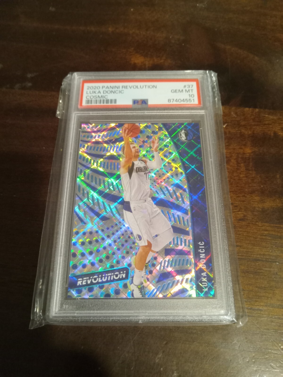 2020 Panini Revolution #/100 Luka Doncic COSMIC PSA 10 GEM MT #37 Dallas