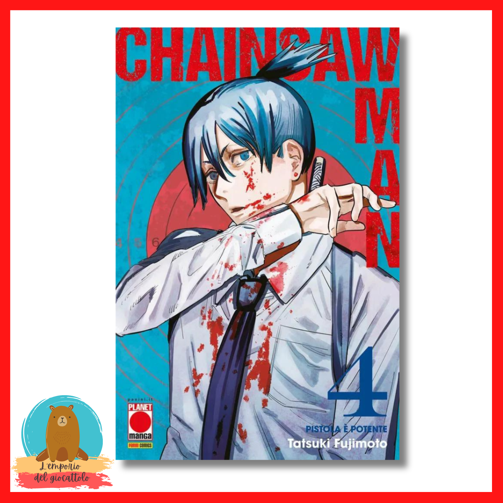 CHAINSAW MAN 4 SECONDA RISTAMPA manga panini comics shonen Tatsuki Fujimoto