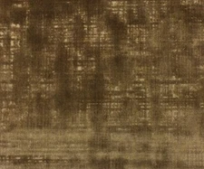 DONGHIA HEIRLOOM VINTAGE TAUPE VELVET WORN LOOK FURNITURE FABRIC 1.6 YARDS 51"W