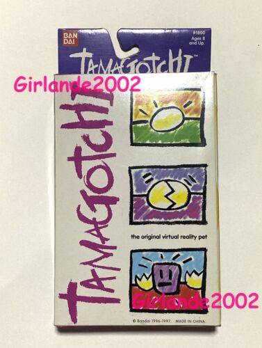 De colección 1996-97 Tamagotchi Original #1800 Rojo y Amarillo Nuevo Aún en Caja Bandai - Imagen 2 de 4