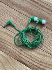 Earbuds Earphones for Mobile Phones, Laptops, Tablets,etc. 3.5 mm Aux Jack Green
