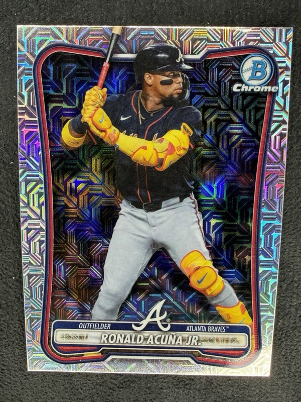 Topps 2025 Bowman Ronald Acuña Jr. Mojo Refractor #92 Atlanta Braves MLB Baseba