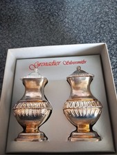 Silver Plated Grenadier Cruet Set  Vintage In Box