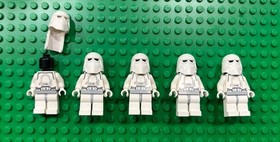 Lego Snowtrooper X5 Minifigure Star Wars 4483 sw0101 CMF Lot Rare Retired HTF